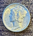 1943 D Mercury Dime Silver Uncirculated Business Strike Uncertified