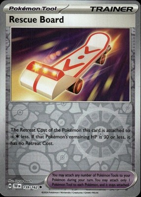Rescue Board Reverse Holo Uncommon SV05: Temporal Forces 159/162 NM