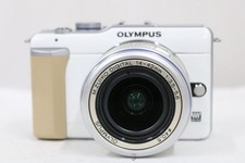 Very good Olympus PEN E-PL1 White w/ M.ZUIKO 14-42mm f/3.5-5.6 Lens Kit 95