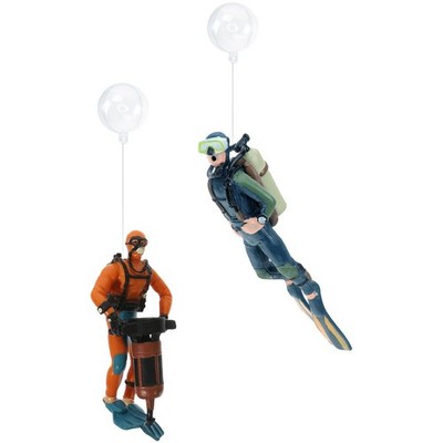  2 Pcs Dekoration Für Das Aquarium Aquarienzubehör Schwimmende Taucherdekoration