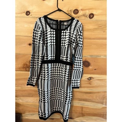 Venus Women's Black/White Sweater Dress - Size XL - NWT