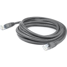 AddOn ADD1FCAT6AGY 1ft RJ-45 M-M Gray Cat6A UTP Cable
