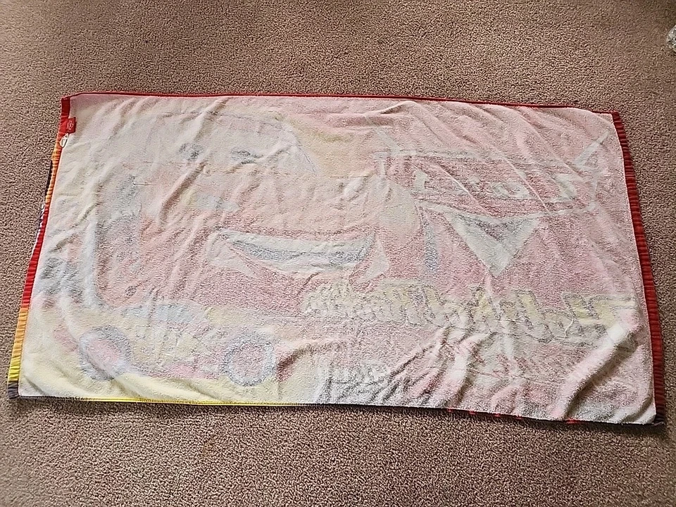 Винтажное полотенце дебютанта Disney Pixar Cars Lightning Mcqueen Hotshot - Изображение 2 из 4