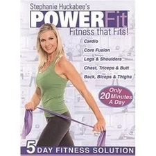 PowerFit 5 DVD set with band - Stephanie Huckabee - Region 0 Worldwide