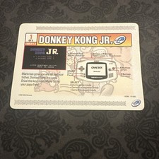 2002 Nintendo Gameboy Advance E-Reader - Donkey Kong Jr. 1 - Codes 1-2