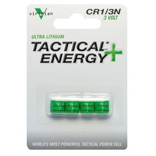 Viridian 350-0002 CR1/3N Lithium Batteries Tactical Energy 3.0 Volts (4 Pack)