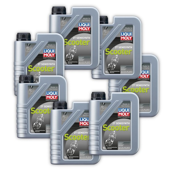 7X Motorbike 2T Semisynth Scooter Street Liqui Moly 1621 MotoröL Motor ÖL-image