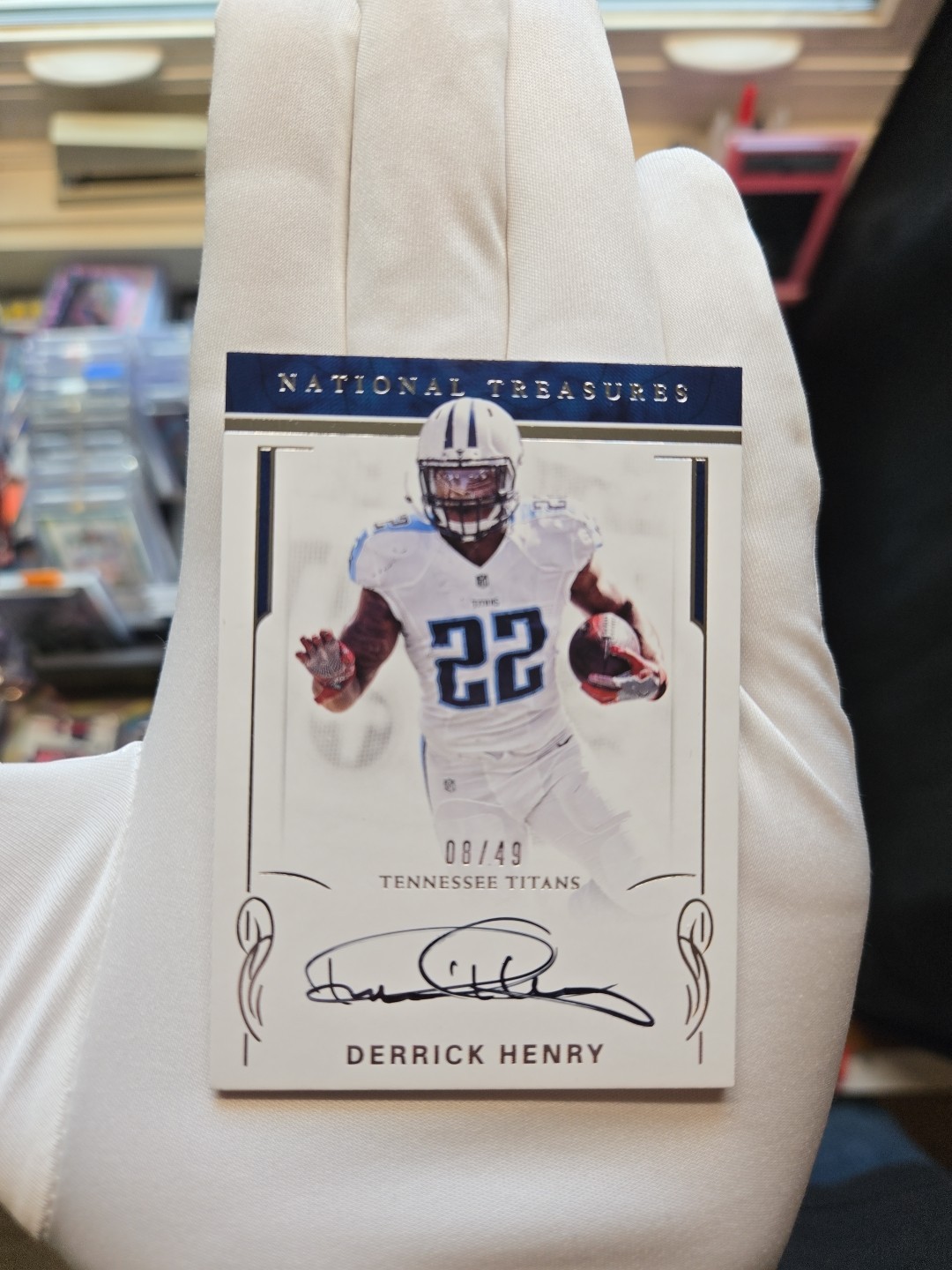 Derrick Henry Panini National Treasures Rookie Signatures Rps #11 Base