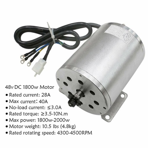 48V 1800W Brushless Electric Motor Kit Controller for Go kart ATV E bike MX650 - Picture 2 of 9