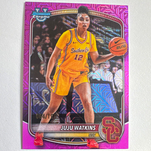 Topps 2025-26 Bowman JuJu Watkins USC Chrome Prospects #BCP-96 Parallel /199