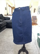 Talbots Blue Denim 2 Pocket Skirt Size 12 New With Tags