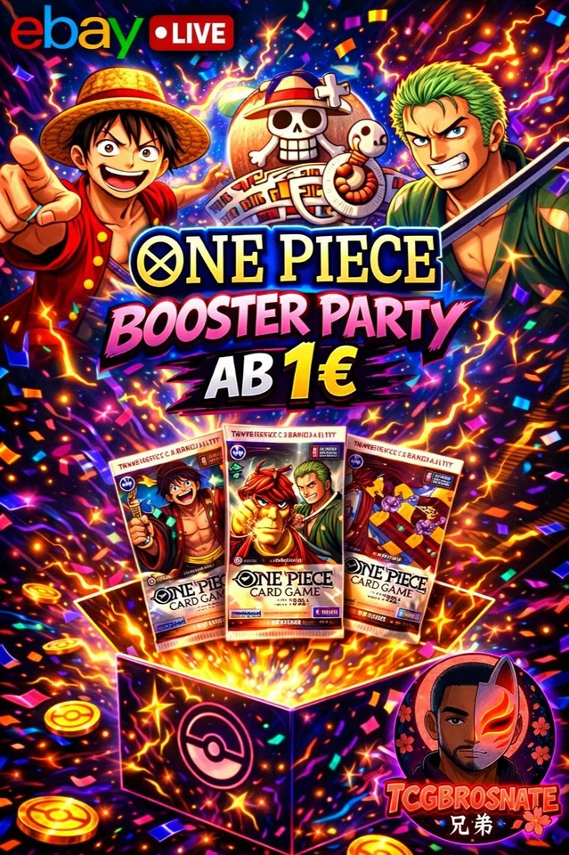 1€ Booster Auktion ONE PIECE