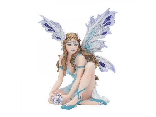 Collectable Blue Purple Fairy Figurine Ornament Sculpture Statue Fantasy Gift - Picture 2 of 2