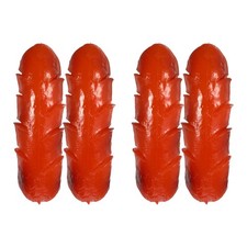 4pcs Simulation Hot Dog Model: Realistic Artificial Sausage - Fake Hot Dog for