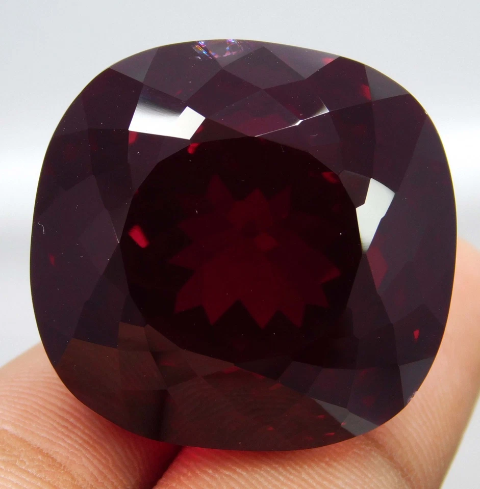 Certified 169.60 Ct Natural Mozambique Blood Red Ruby - Unheated Loose Gemstone - Image 3 of 4