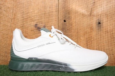 ECCO S-Three White Leather Gore-Tex Spikeless Golf Shoes EUR 39