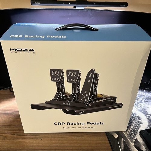 MOZA Racing CRP Premium Load Cell SIM Racing Pedal Set READ DESCRIPTION