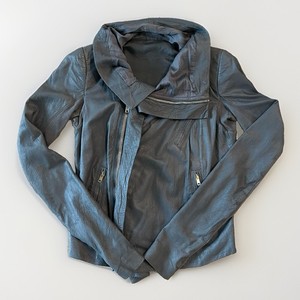 Rick Owens Leather Jacket | eBay