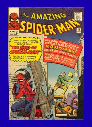 Amazing Spider-Man #18 1st App of Ned Leeds Fantastic Four Sandman 1964 9.6 NM+