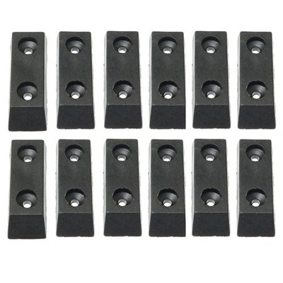 Rubber Feet Bumpers RLECS 12pcs Black Rectangular 