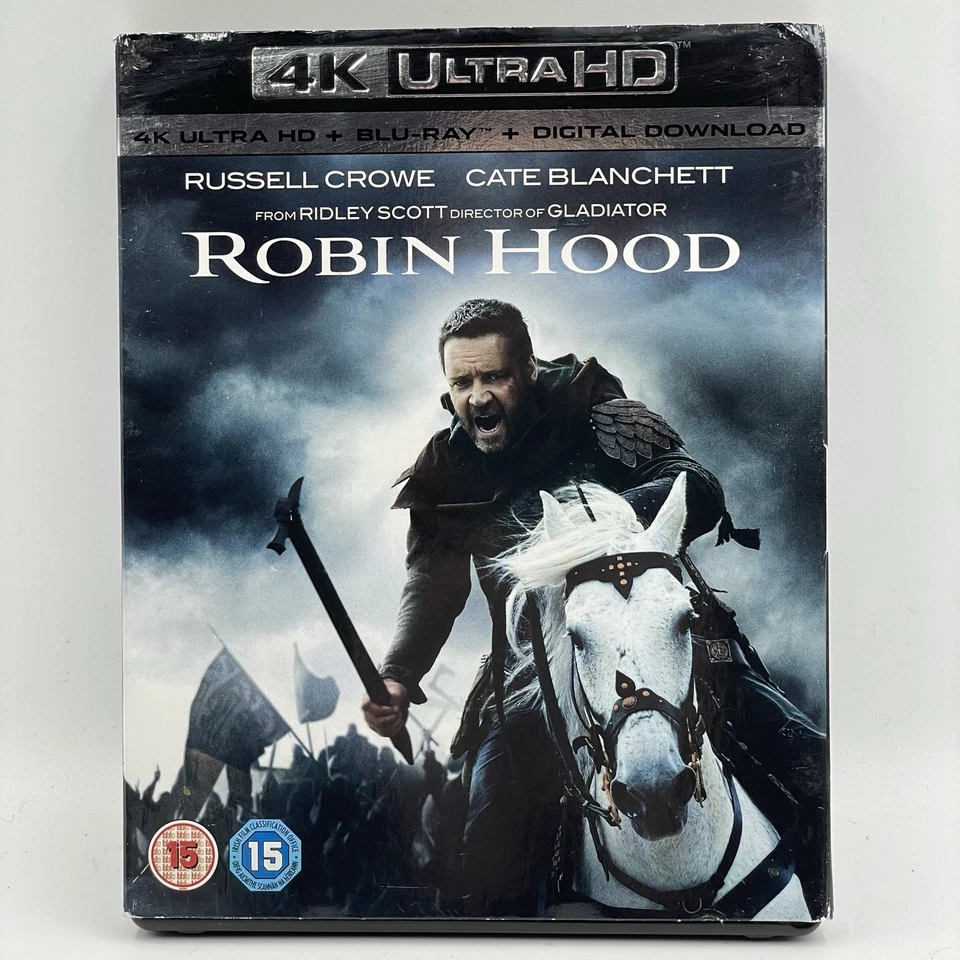 Robin Hood [4K Ultra HD + Bluray] 3x Disc Set • Russell Crowe • Cate Blanchett - Image 3 of 4