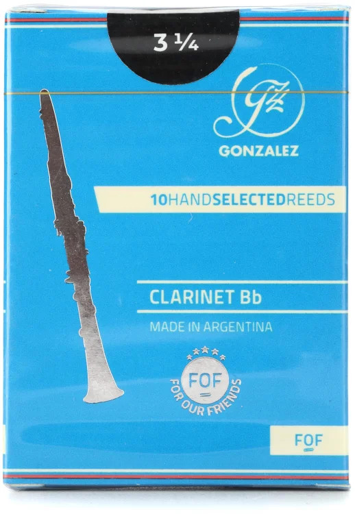 Gonzalez Reeds FOF Reeds for Bb Clarinet - 325 10-pack 5490₽