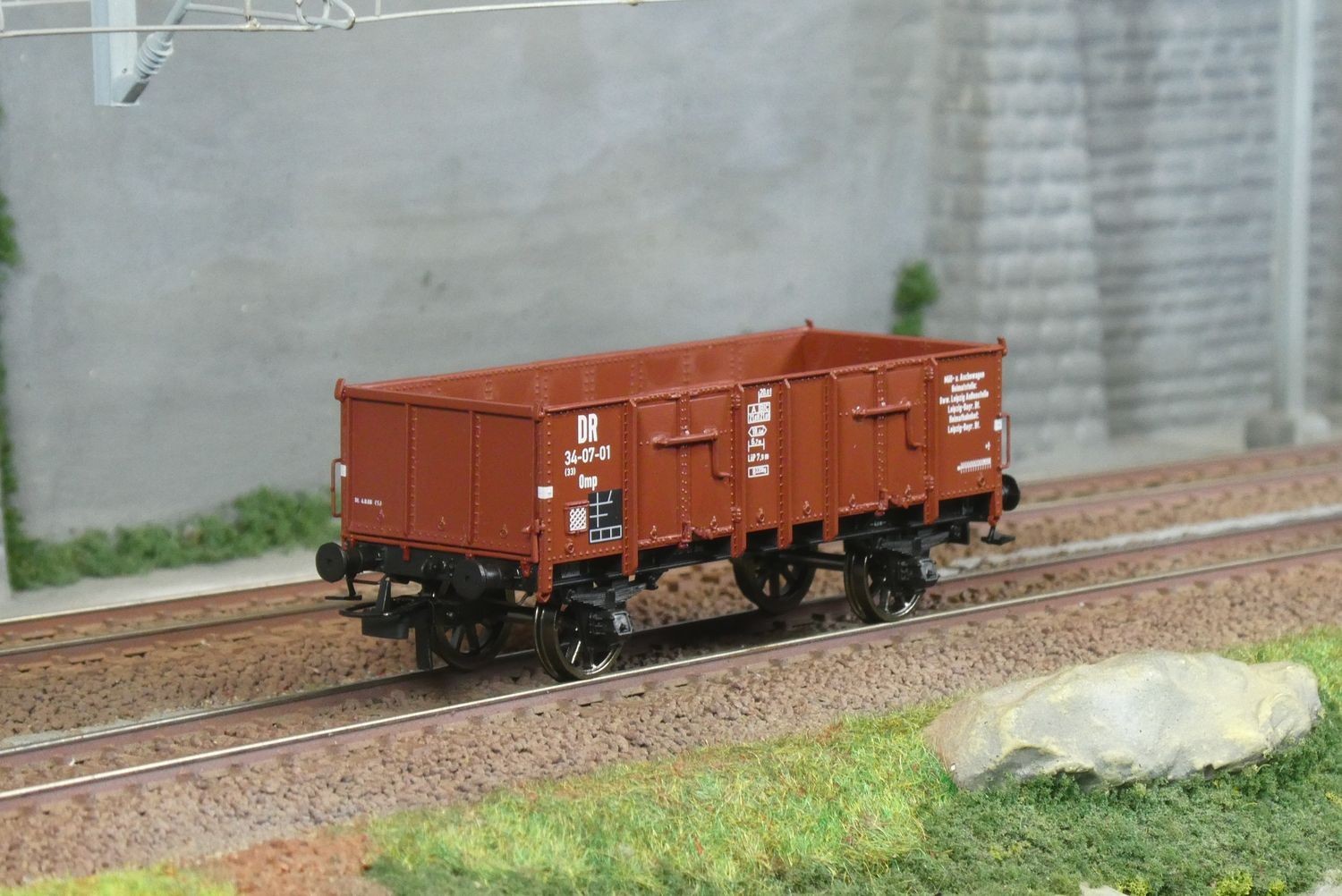 Wagon tombereau WB930 REE Modeles train miniature echelle HO DR