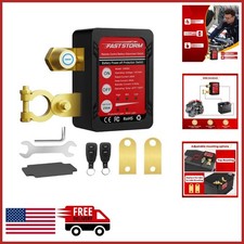 Heavy Duty Battery Disconnect Switch 12V 24V with Remote Control for Vehicles