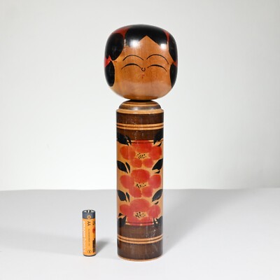 Master KIYOHARA TAKAO ''Ume-do'' Creative Kokeshi Signed Japan c.1960s - Size 9.6''