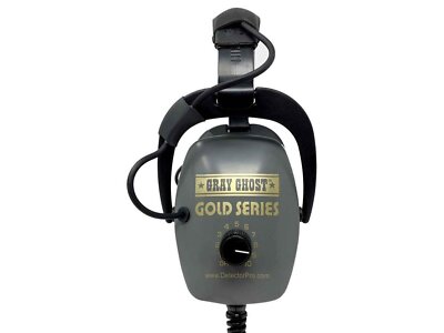 DetectorPRO Gray Ghost Gold GM1000 Headphones (Minelab Equinox 600/800)