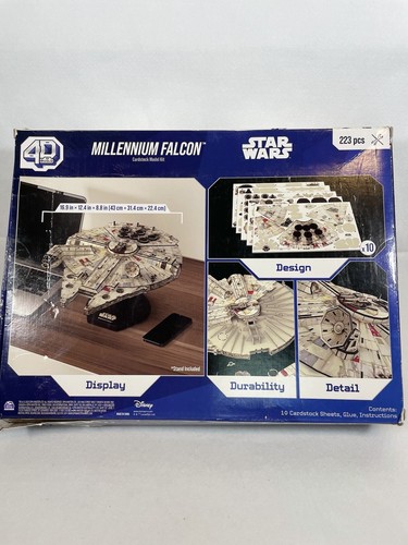4D Build, Star Wars Millennium Falcon 3D Model Kit 223 Pcs - Picture 3 of 4