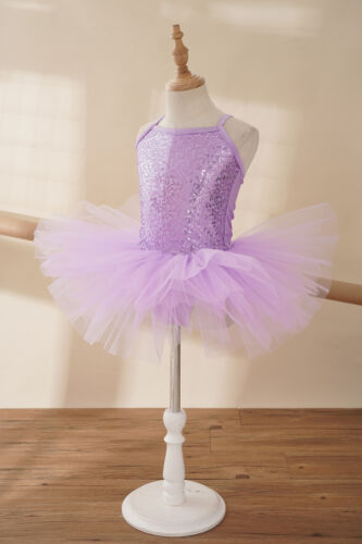 Niña Gimnasia Ballet Vestido Niños Leotardo Tutú Falda Bailarina Disfraz - Imagen 34 de 106