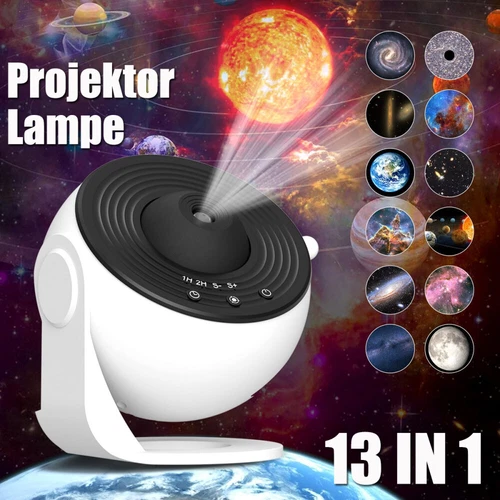 12IN1/Astronaut LED Sternenhimmel Projektor Lampe Nebula Planetarium Nachtlichte - Bild 4 von 17