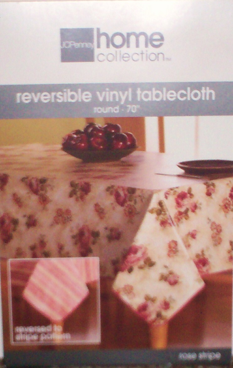 Reversible Vinyl Tablecloth **NEW** from JC Penney Home Collection eBay