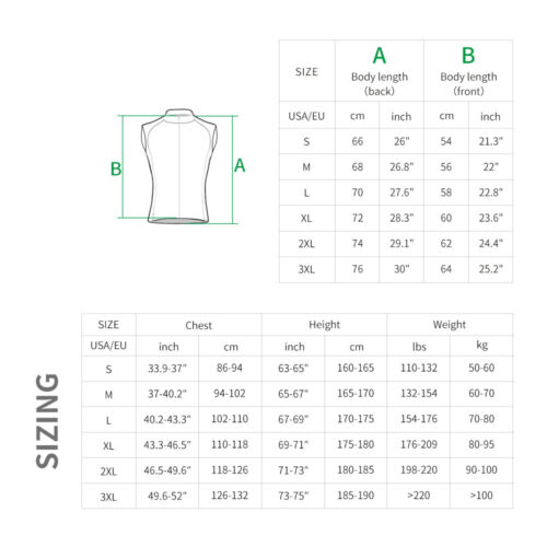 WOSAWE Mens Cycling Vest Windproof Reflective Bicycle Gilet Breathable MTB Bike - Picture 2 of 14