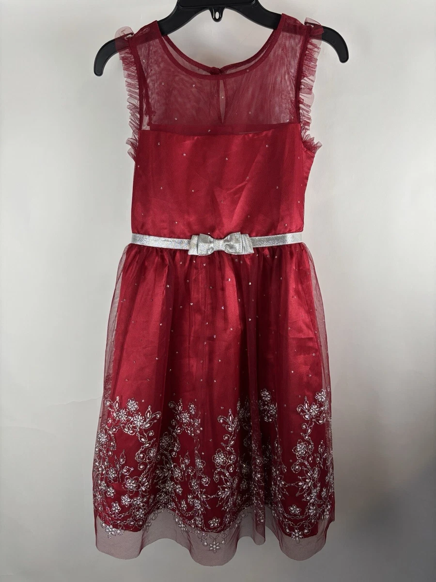 open lace back dress Buy Red Glitter Holiday Dress