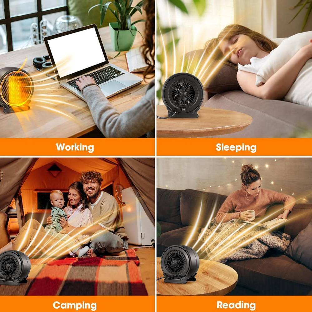 X7 Portable Electric Space Heater Fan Low Energy Ceramic 2IN1 Heating Fan Heater eBay