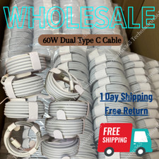 60W USB C to C Cable Fast Charge PD Type C Cord For iPhone 15 16 Pro Samsung Lot