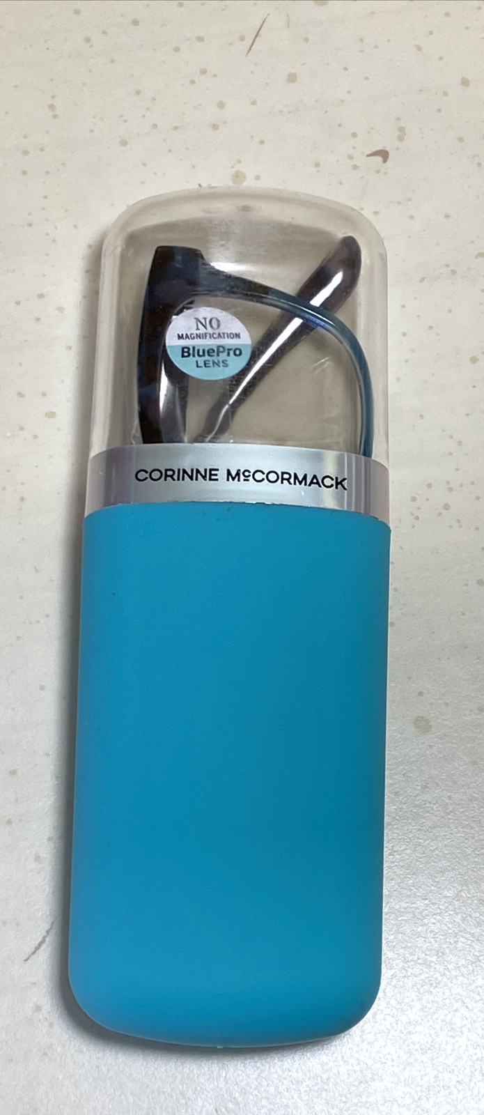 Corinne McCormack Blue Light Blocking Readers Glasses in Blue Tortoise-image