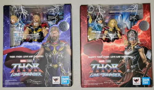 Juego Bandai Tamashii S.H.Figuarts Thor y Mighty Thor (Thor: Amor y Trueno) EE. UU.