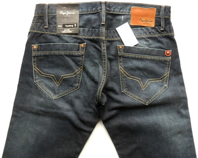 パンツ Pepe jeans 27*30 Pepe Jeans Men's Waist 30 Short Leg Blue Regular Fit Tooting