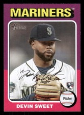 2024 Topps Heritage #242 Devin Sweet Rookie RC