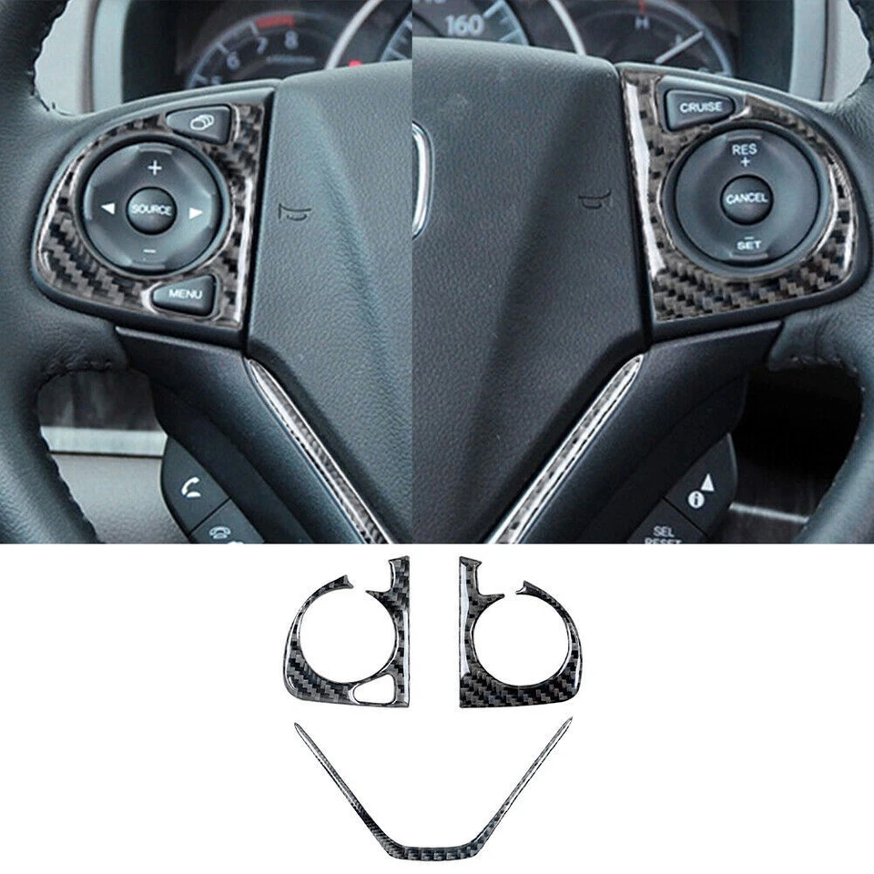 Kit de cubierta interior completo de fibra de carbono 53 piezas para Honda CR-V 2015-2016 Foto 3 de 4