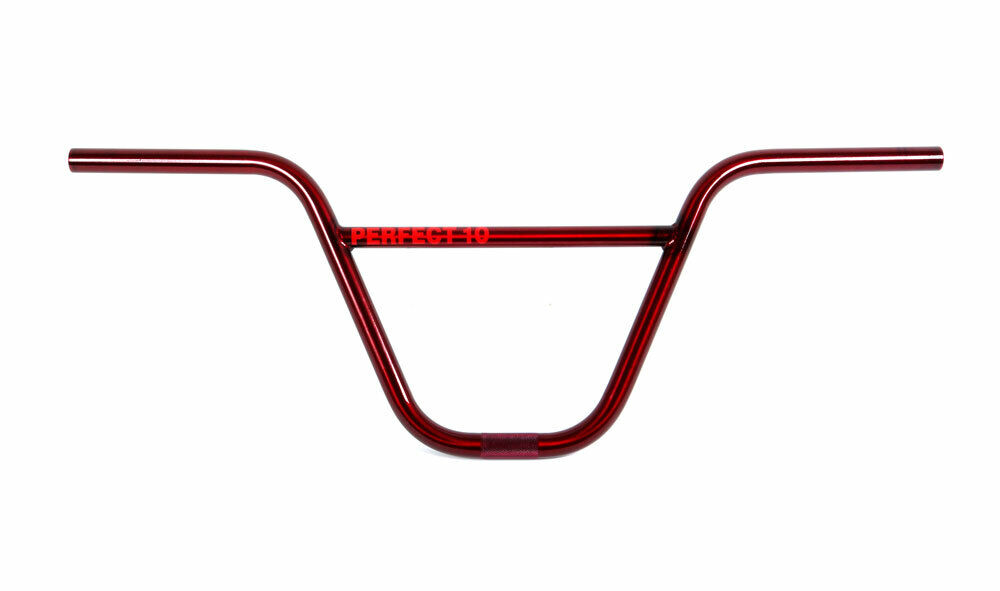 S&M Perfect 10 Trans (Red) 10" Rise BMX Handlebars 22.2mm Clamp фо...