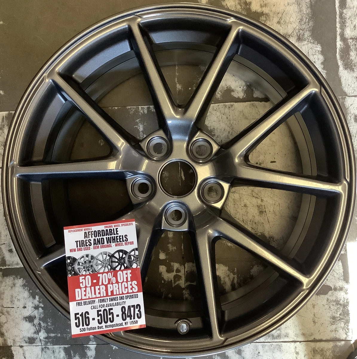 Tesla Model 3 2021 95159 aluminum OEM wheel rim 18 x 8.5 eBay