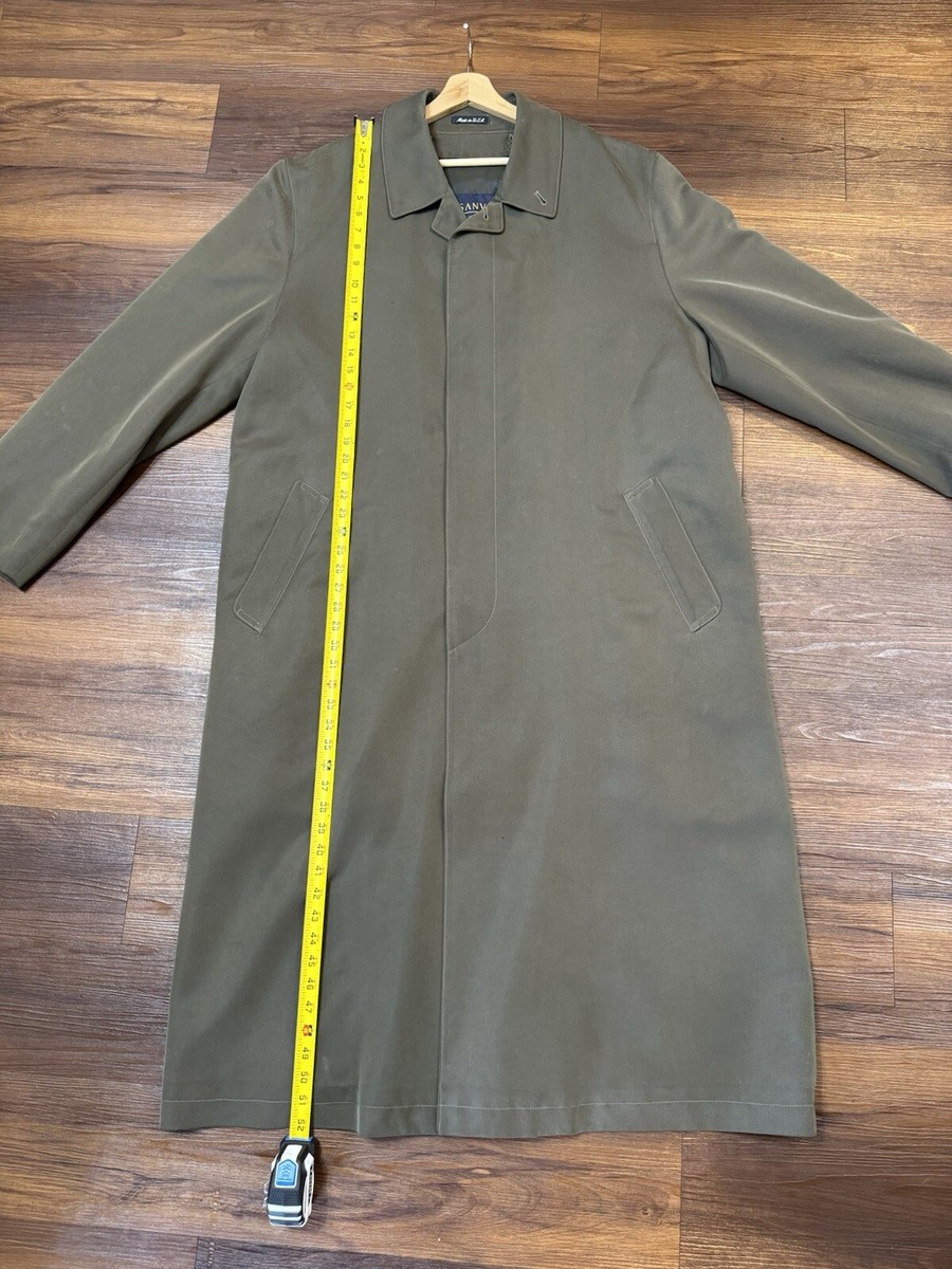 Vintage SANYO New York Dark Olive Trench Coat With Wool Vintage SANYO New York Dark Olive Trench Coat With Wool