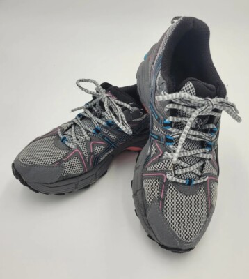 ASICS Womens SIZE 7 Gel Kahana 8 T6L5N Gray Multicolor Running Shoes Sneakers