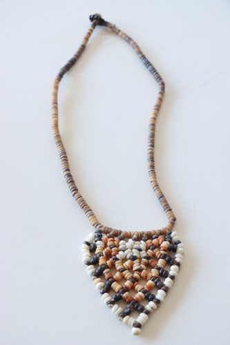 Collar de dinero concha ornamentada - Islas Salomón - Malaita - Hecho a mano - Imagen 5 de 8