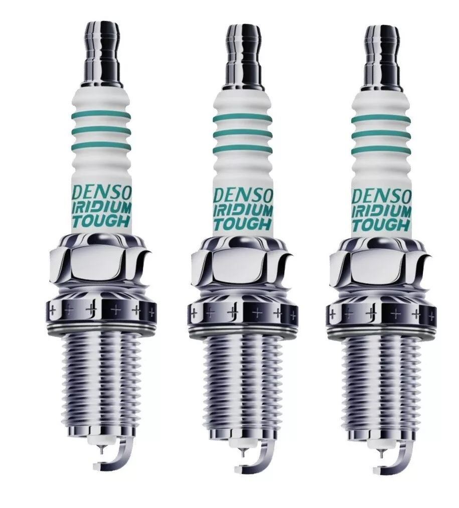 3x DENSO IRIDIUM TOUGH Spark Plug VXUHC22G (V9110-5652) LongLife HighPerformance