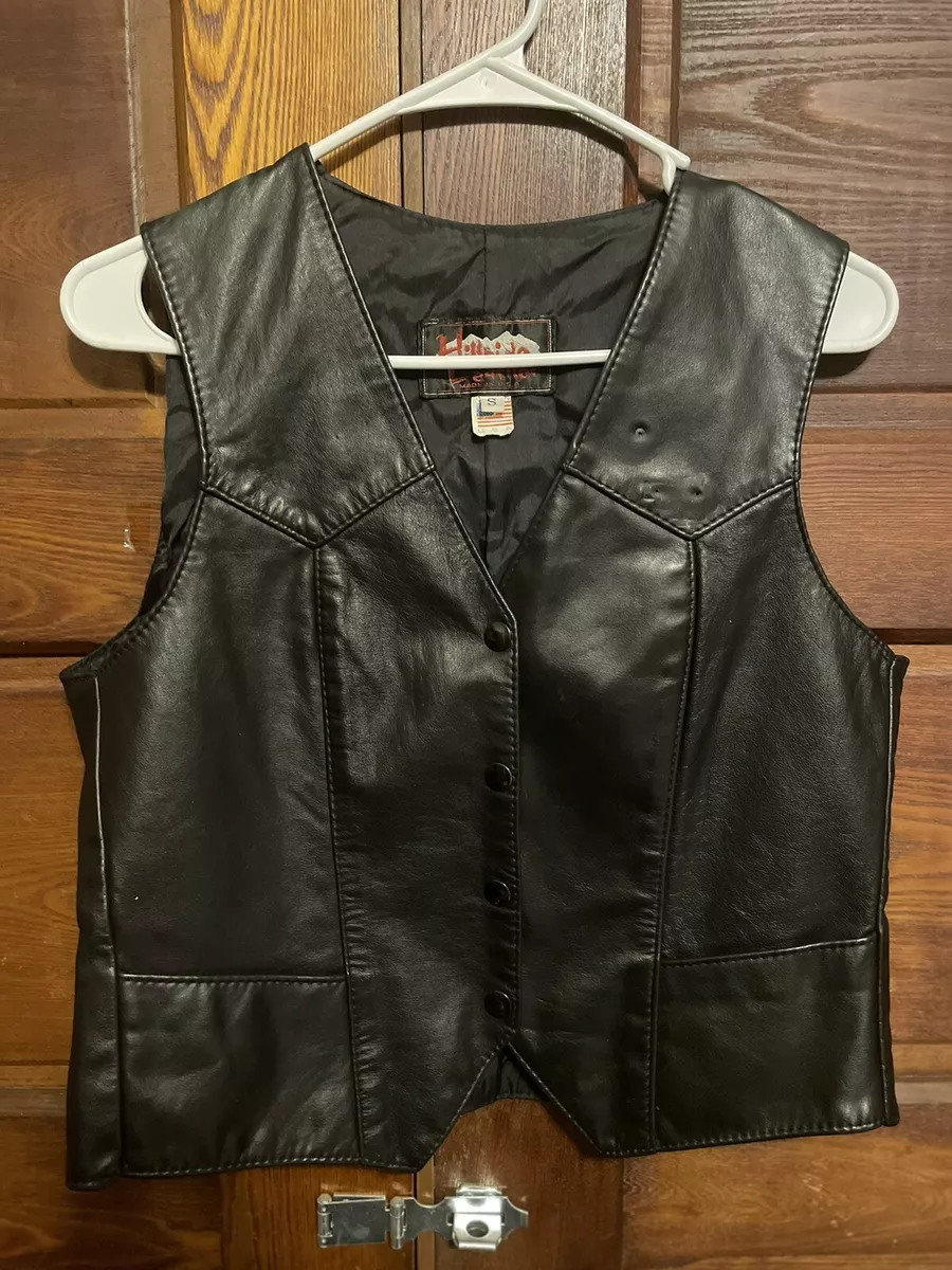 Vintage leather vest sale